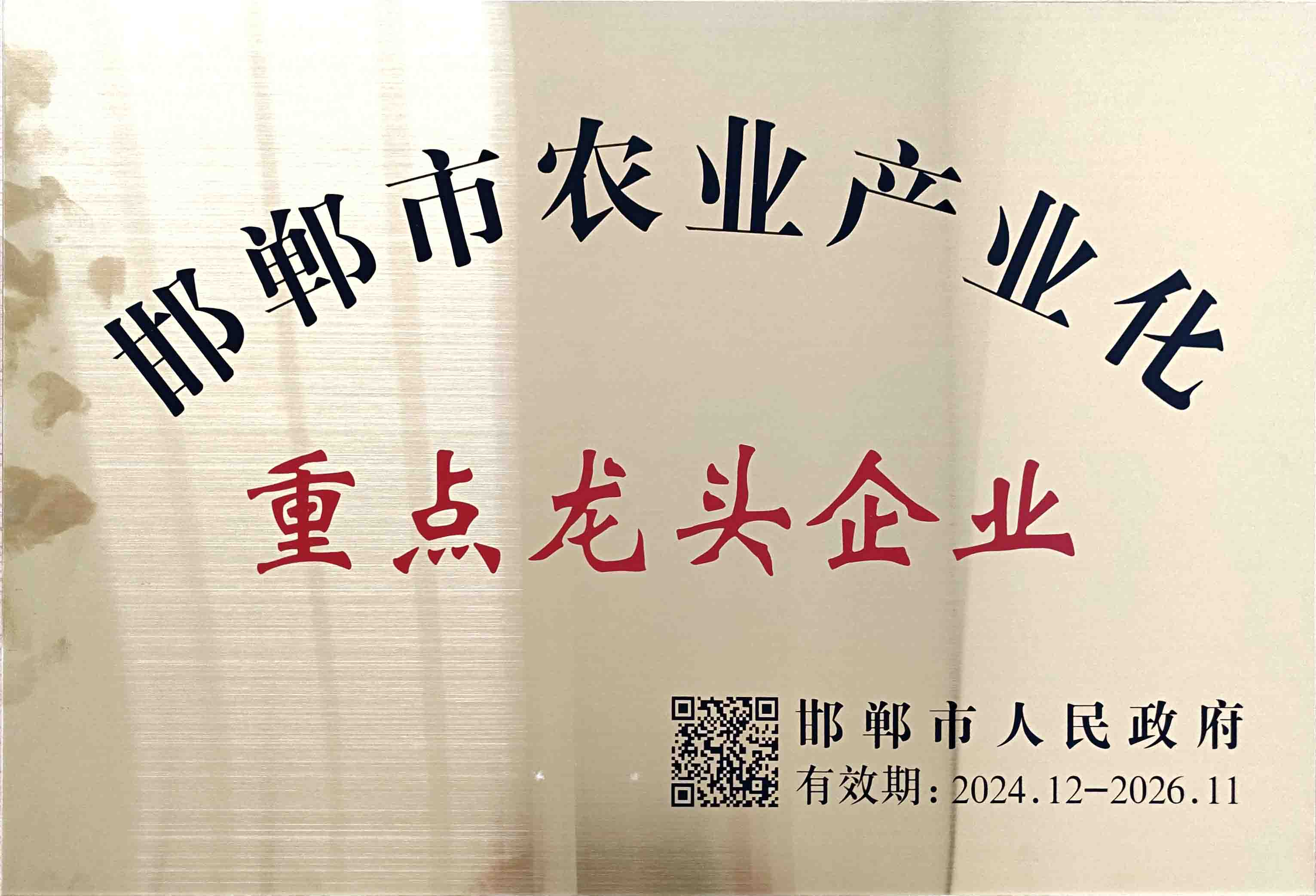 2025年邯鄲市農(nóng)業(yè)產(chǎn)業(yè)化重點龍頭企業(yè)